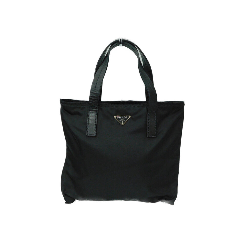 Prada Tessuto City Tote bag black iconic triangle logo